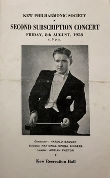 Second Subscription Concert / Kew Philharmonic Society