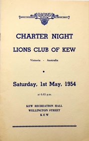 Charter Night: Lions Club of Kew