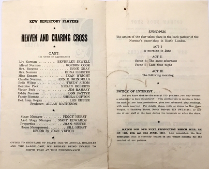 Heaven and Charing Cross / by Audrey Danvers-Walker