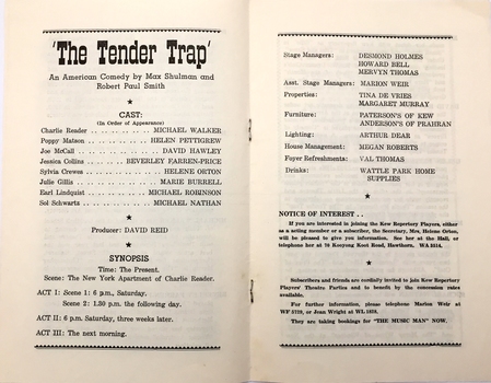 The Tender Trap / by Max Shulman & Robert Paul Smith