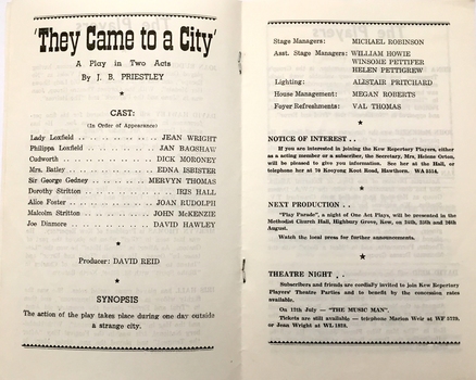 They Came to a City / by J.B. Priestley