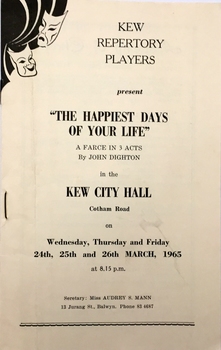The Happiest Days of Your Life / by John Dighton