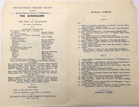 The Gondoliers / by Gilbert & Sullivan