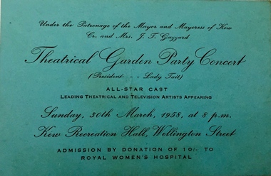 Theatrical Garden Party Concert
