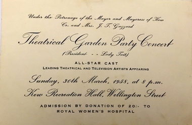 Theatrical Garden Party Concert