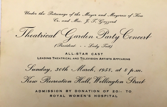 Theatrical Garden Party Concert