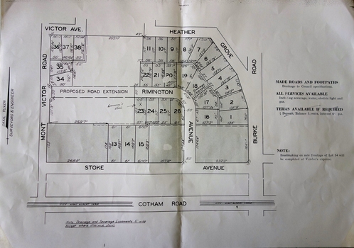 Land for Private Sale: Cnr Victor Avenue and Mont Victor Road, Kew