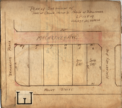 Plan of Subdivision of Crown Portion 71, Parish of Boroondara LP12509, Vol.1678, Fol.335526
