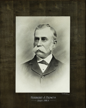 Herbert J. Henty, Mayor [of Kew] 1868-9