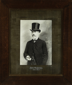 John Marshall, Mayor [of Kew] 1872-3