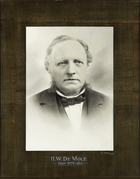 H.W. De Mole, Mayor [of Kew] 1877-8; 1882-3