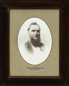 Duncan R. McGregor, Mayor [of Kew] 1878-80