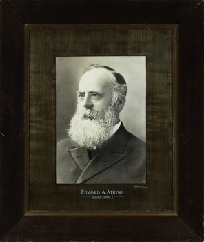 Edward A. Atkyns, Mayor [of Kew] 1886-7