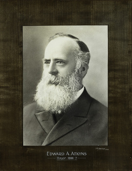 Edward A. Atkyns, Mayor [of Kew] 1886-7