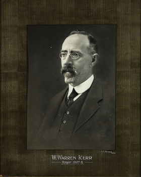 W. Warren Kerr, Mayor [of Kew] 1907-8