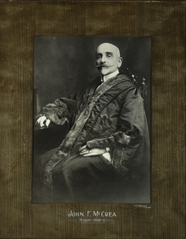 John F. McCrae, Mayor [of Kew] 1910-11