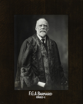 F.G.A. Barnard, Mayor [of Kew] 1920-1