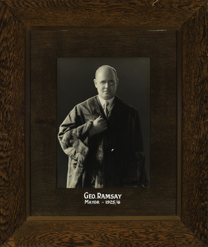 Geo. Ramsay, Mayor [of Kew] 1925/6