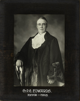 Cr. P.C. Edwards, Mayor [of Kew] 1928-9