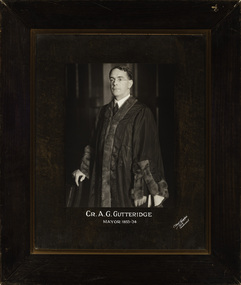 Cr. A.G. Gutteridge, Mayor [of Kew] 1933-'34