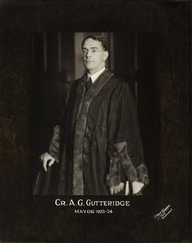 Cr. A.G. Gutteridge, Mayor [of Kew] 1933-'34