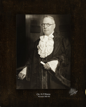 Cr. H.F. Mogg, Mayor [of Kew] 1939-40