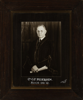 Cr. G.F. Pedersen, Mayor [of Kew] 1941-2