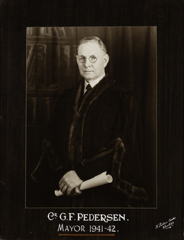 Cr. G.F. Pedersen, Mayor [of Kew] 1941-2