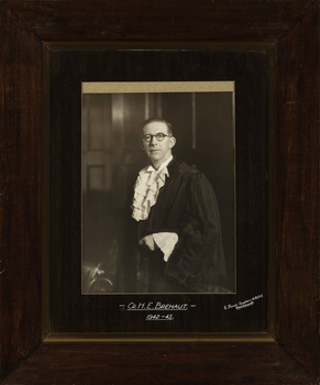 Cr. H.E. Brehaut, Mayor [of Kew] 1942-3