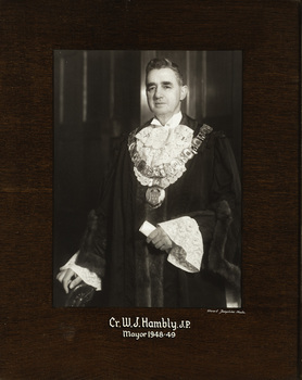 Cr. Walter John Hambly, Mayor [of Kew] 1948-49