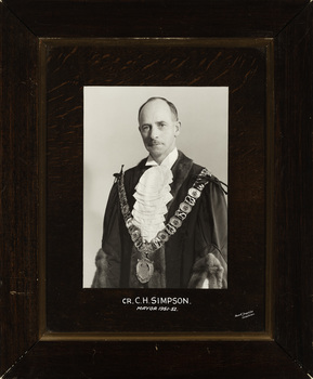 Cr. C.H. Simpson, Mayor [of Kew] 1951-2