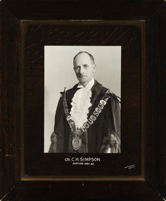 Cr. C.H. Simpson, Mayor [of Kew] 1951-2