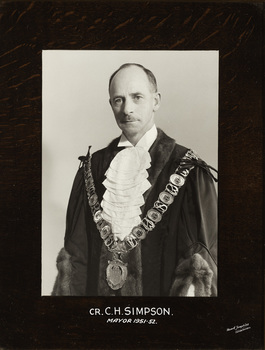 Cr. C.H. Simpson, Mayor [of Kew] 1951-2