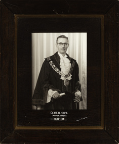 Cr. W.E.R. Hope, Mayor [of Kew] 1952-3, 1967-8