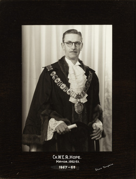 Cr. W.E.R. Hope, Mayor [of Kew] 1952-3, 1967-8
