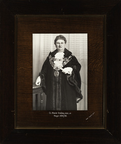 Cr. Marie Dalley O.B.E., J.P., Mayor [of Kew] 1954-5