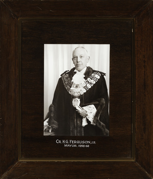 Cr. H. G. Ferguson J.P., Mayor [of Kew] 1959-60