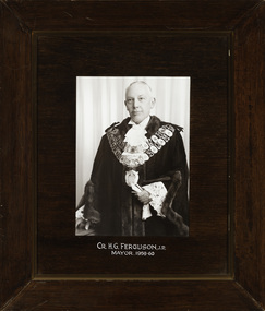 Cr. H. G. Ferguson J.P., Mayor [of Kew] 1959-60