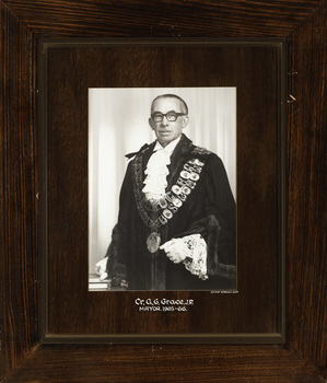 Cr. A. G. Grace J.P., Mayor [of Kew] 1965-6