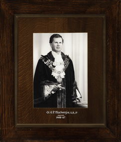 Cr. G. P. Mackenzie LL.B., J.P., Mayor [of Kew] 1966-67