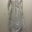  Printed White Cotton Day Dress, 1870s