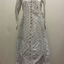  Printed White Cotton Day Dress, 1870s