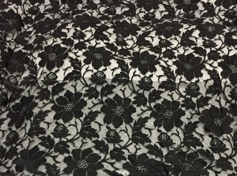 Black Lace Shawl, circa 1930s