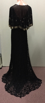 Lace and Sequins Evening Cape