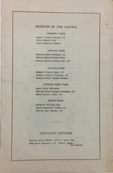 Notice Paper, Special Meeting, Kew City Council, 1949
