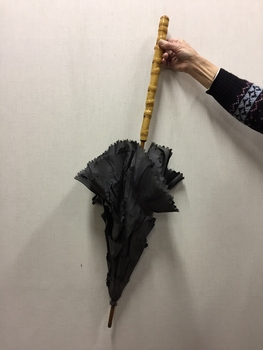 Silk, Metal & Cane Parasol, c.1900