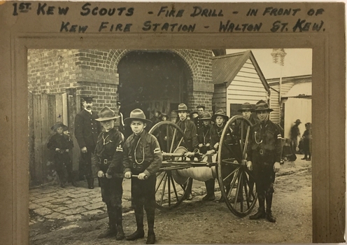 Fire Drill, 1st Kew Scouts, 1911