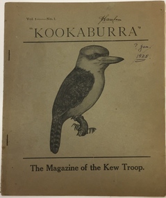 Kookaburra, Magazine of the Kew Troop, Volume 1, No.1