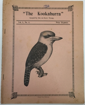 The Kookaburra, Issued by the 1st Kew Troop, Vol 1, No. 4, 1926