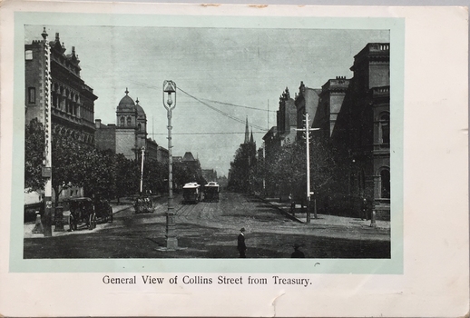 General View of Collins Street From Treasury